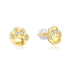 Lamorvita_CubicZirconia_CatPaw_SilverStudEarrings_WhiteBackground