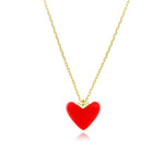 Lamorvita_LabCreatedRedCoral_Heart_SilverPendantNecklace_WhiteBackground