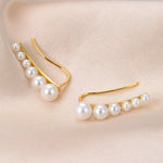 Lamorvita_Pearl_Line_SilverClimberEarrings_DownScene