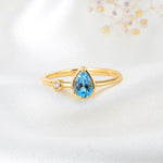 Lamorvita_SwissBlueTopaz_PearShaped_SilverRing_DownScene