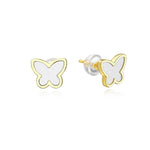 Lamorvita_WhiteAgate_Butterfly_SilverStudEarrings_WhiteBackground